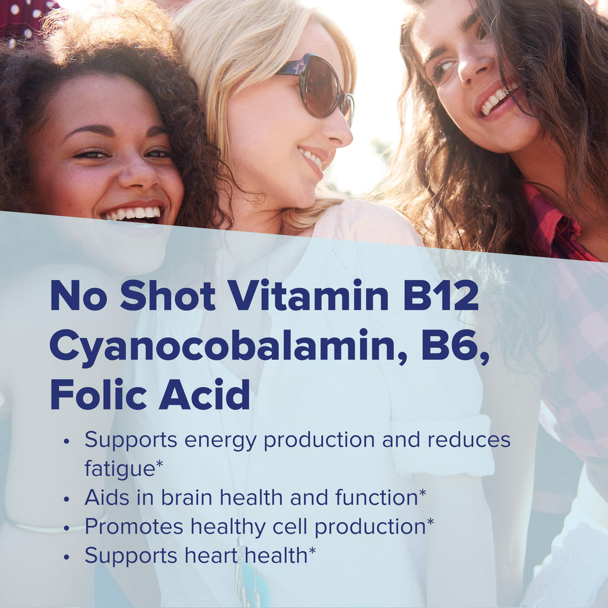 Superior Source No Shot Cyanocobalamin 1000mcg energy metabolism support supplement product close up view