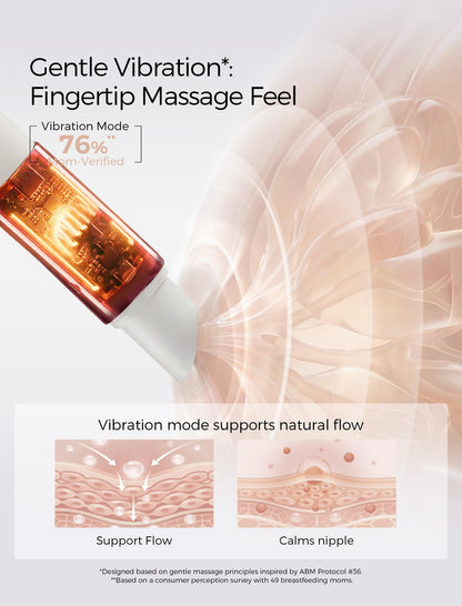Close up of Momcozy 3-in-1 massager pen settings