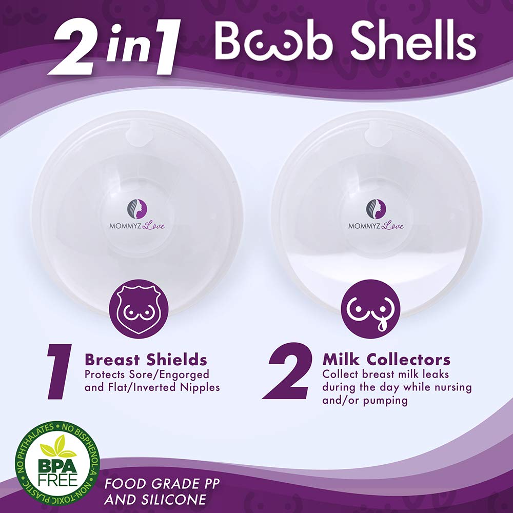Mommyz Love shells with ventilation plugs