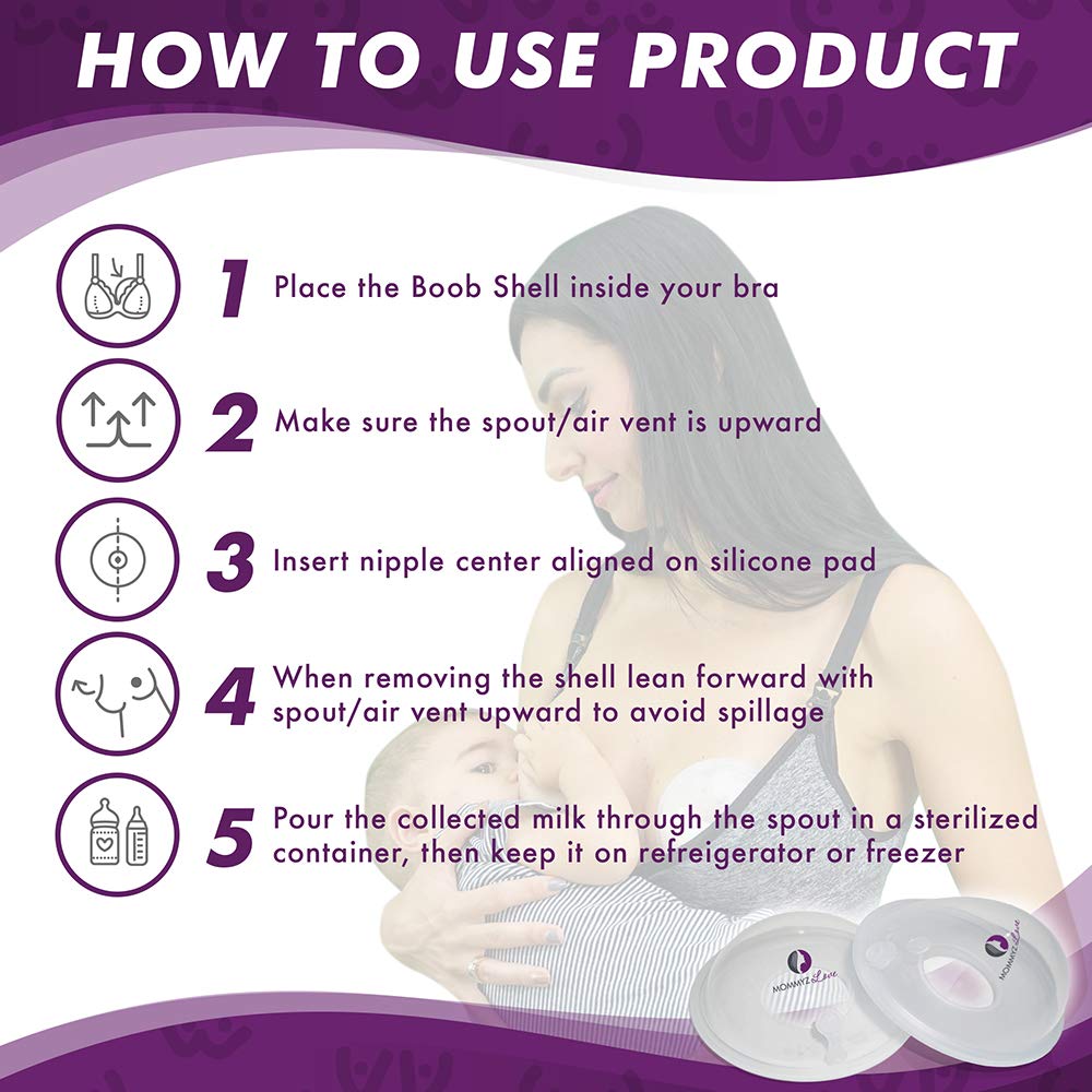 Mommyz Love 2 pack breast shells for sore nipples