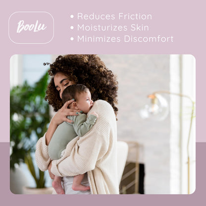 Close up of BooLu vegan breast pump spray ingredients label