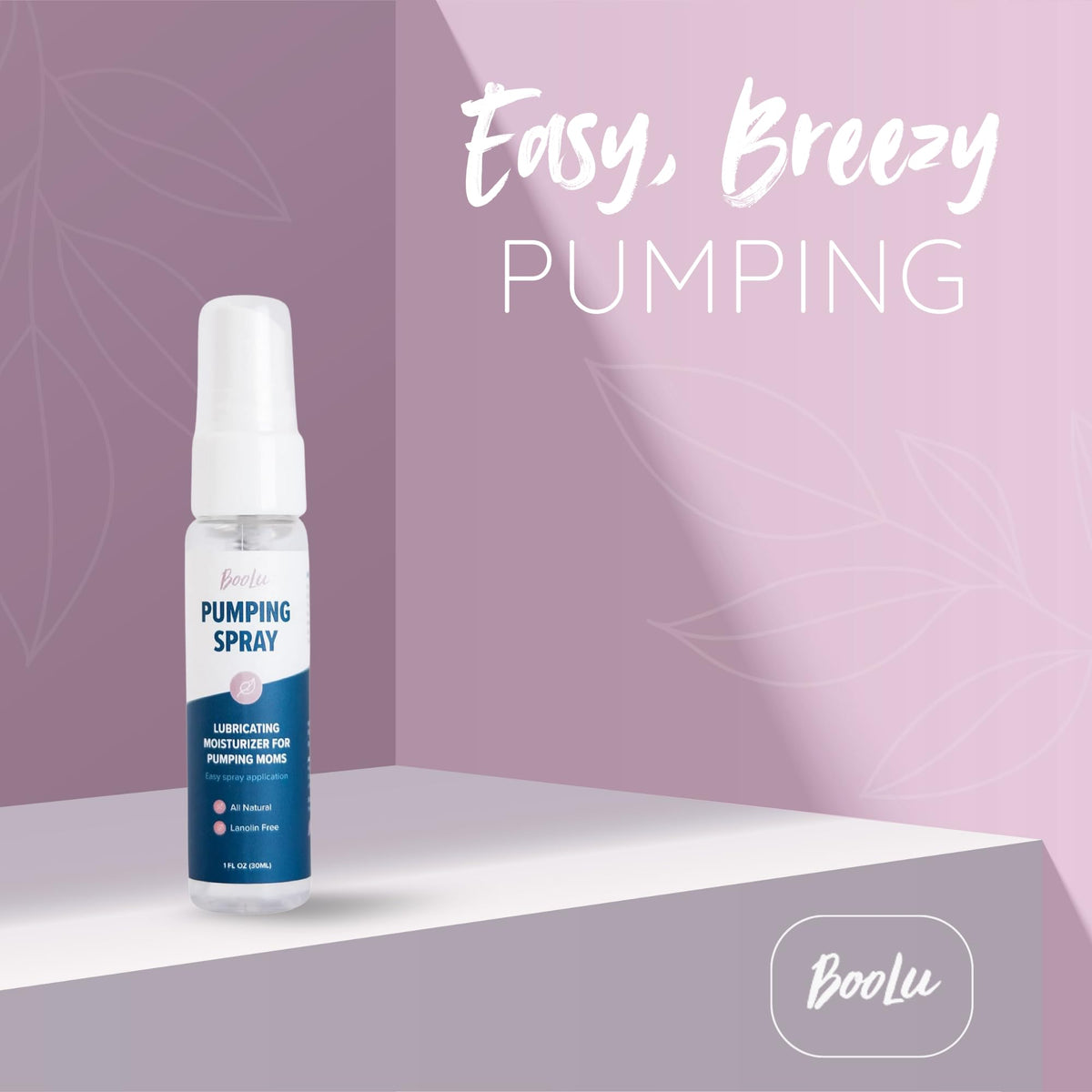Authentic BooLu USA-imported breast pump flange spray