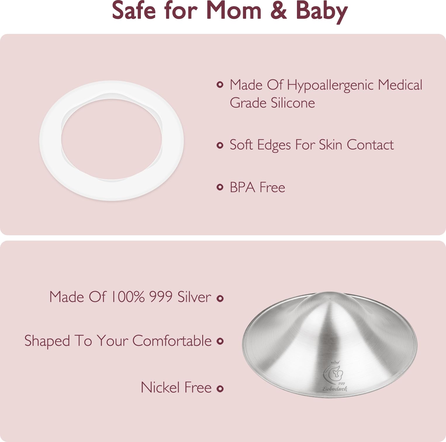 Authentic Boboduck breastfeeding nipple covers inside packaging