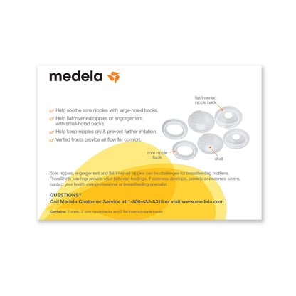 Medela TheraShells set with interchangeable backings