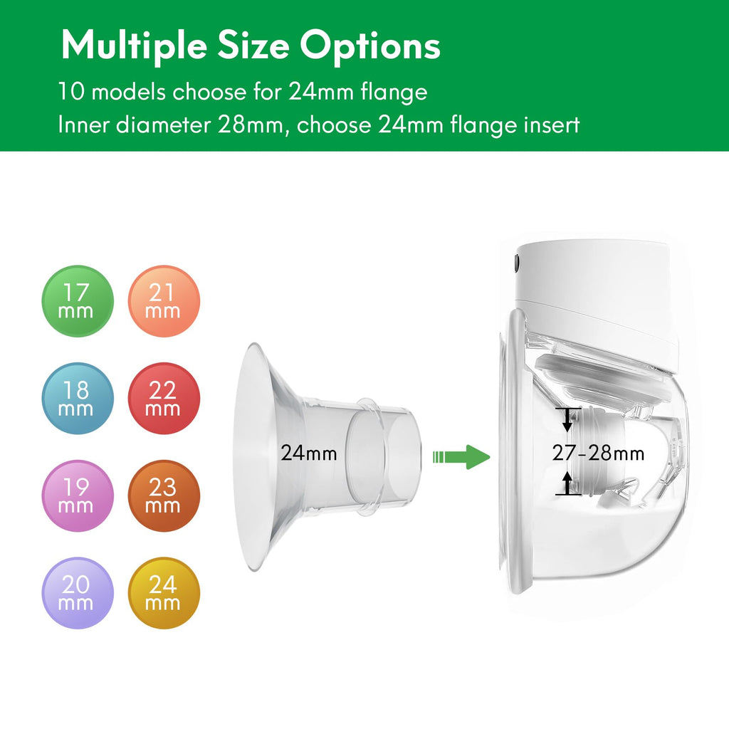 Silicone flange insert side profile for wearable pumps