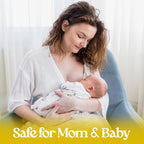 Organic ingredients label on Bella B breast wipes