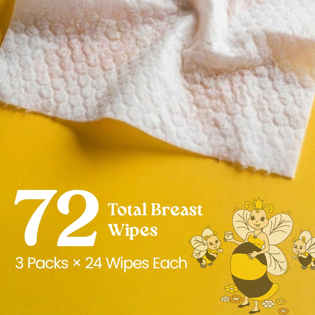 Full set of 3 packs Bella B Nipple Nurture breast wipes