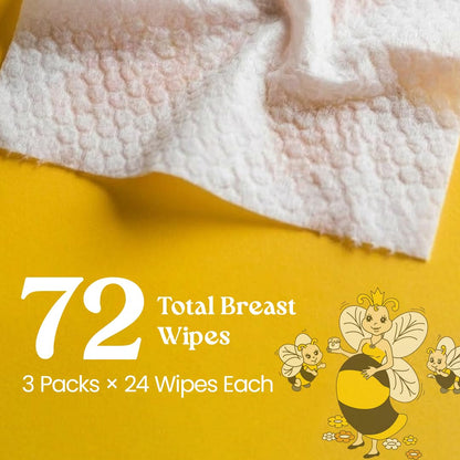 Full set of 3 packs Bella B Nipple Nurture breast wipes