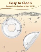 Close up of soft BPA-free silicone material of Lictin milk collector