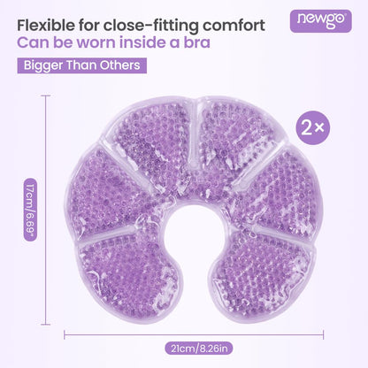 Newgo hot and cold therapy gel packs for breastfeeding