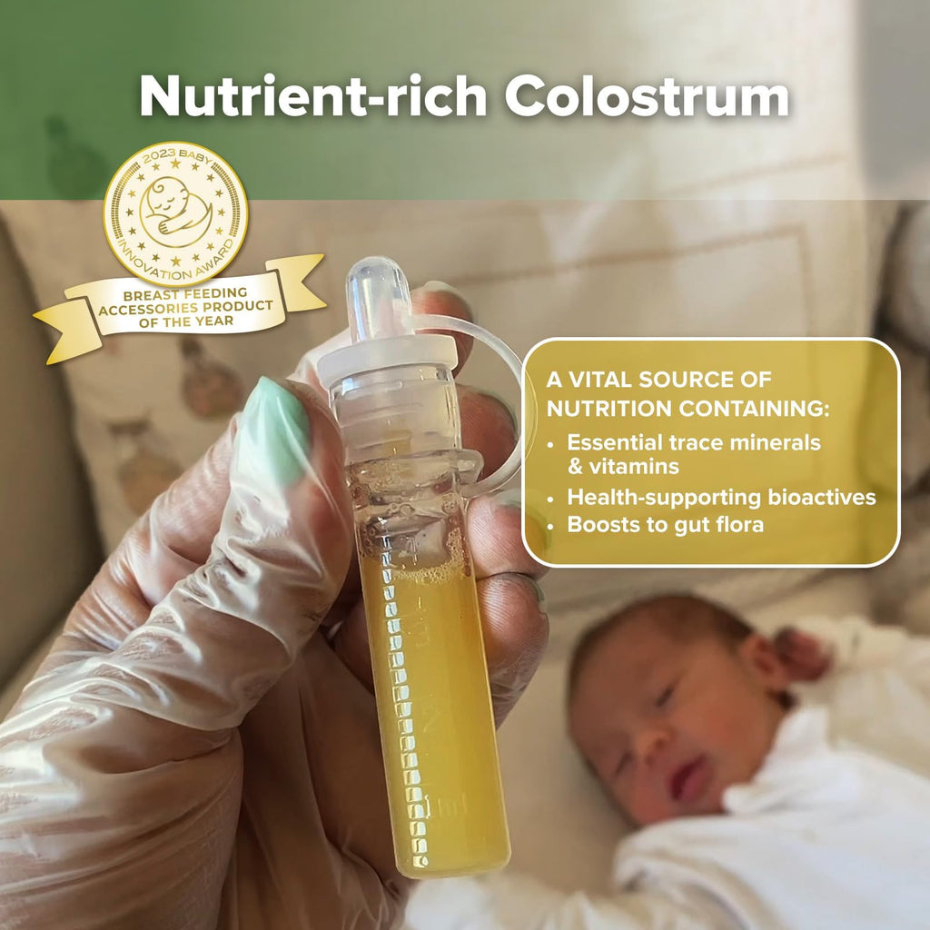Haakaa 4ml silicone colostrum collector set with storage case