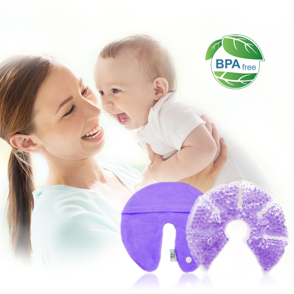 Conbella gel breast pack with soft velvet cover