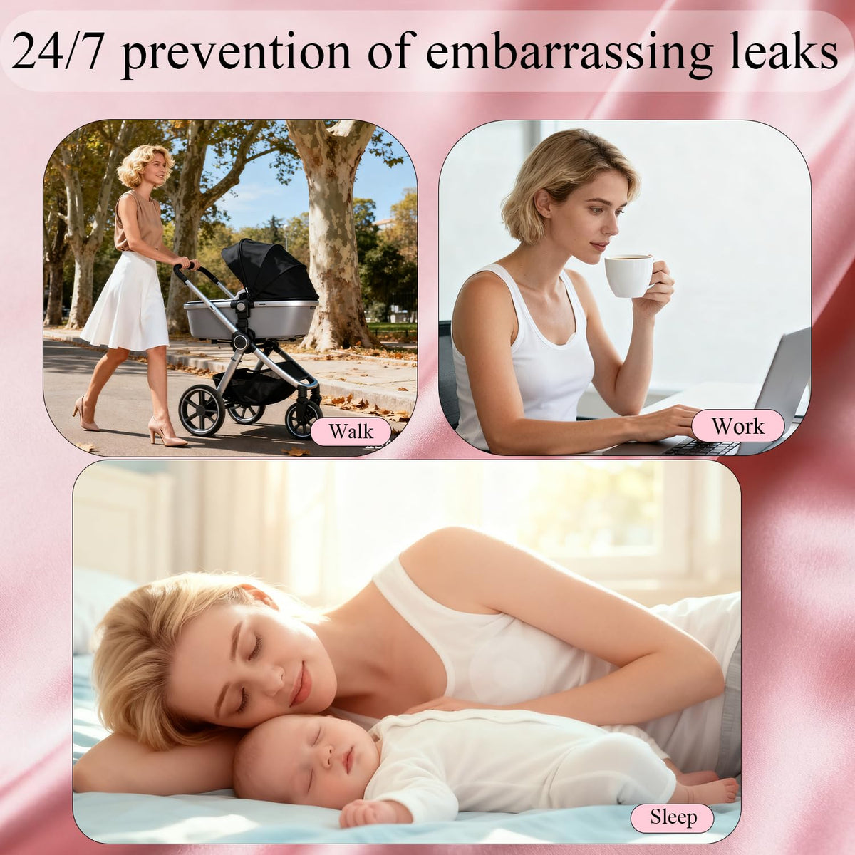 Leak-proof breast milk catcher cups in a nursing bra