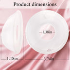 Side profile of wearable silicone breast shells for milk collection