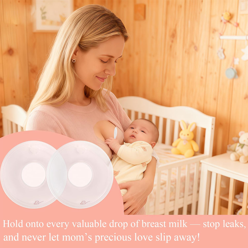 Breastfeeding essentials kit including two silicone milk collectors