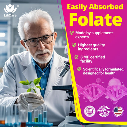 LILICARE methyl B12 and TMG high potency gummies container bottom