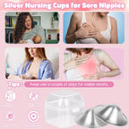 Fati 925 sterling silver nipple shields for sore nipple relief