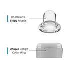 BPA-free replacement nipple collars for 4 ounce and 8 ounce bottles
