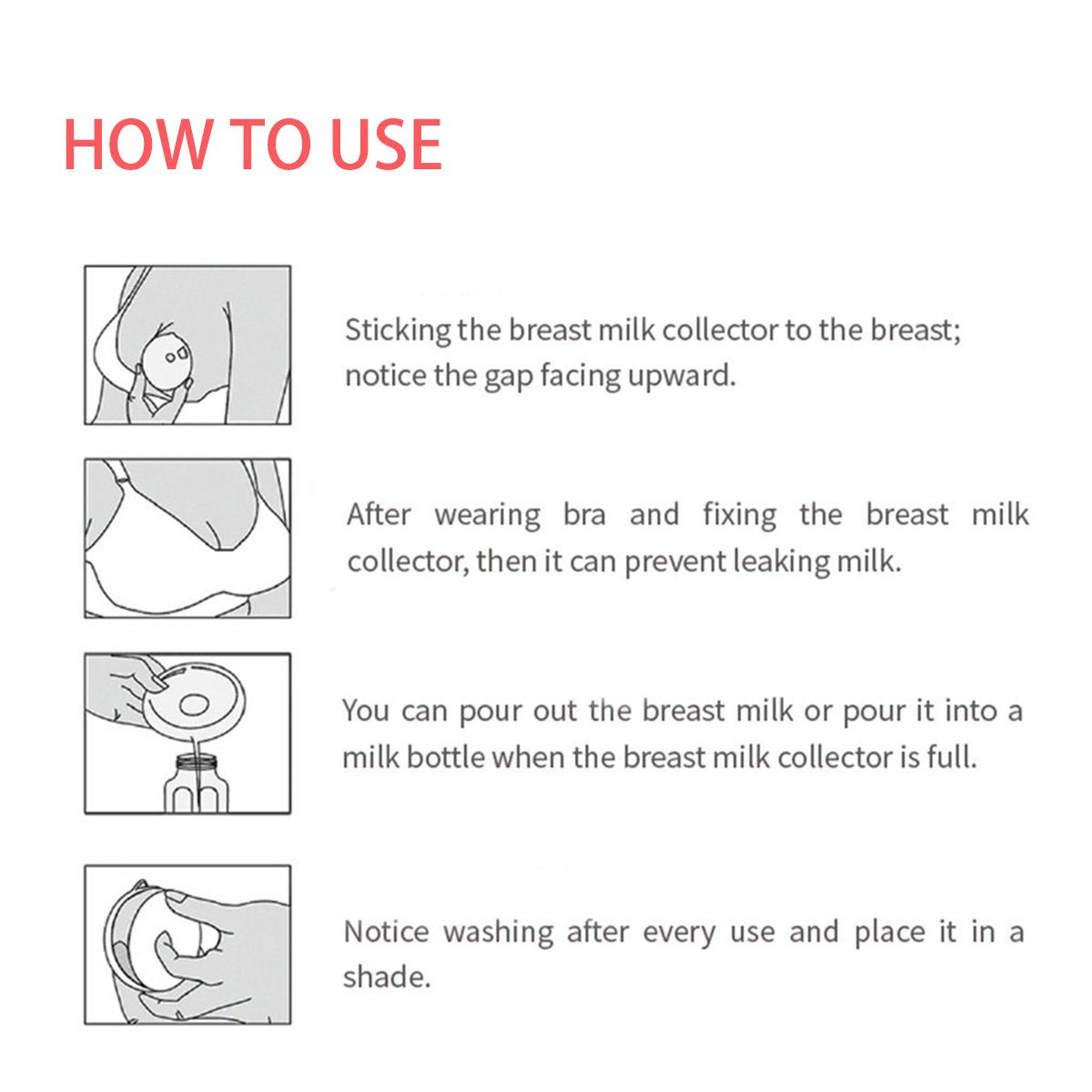 Yiyee silicone breast shields for sensitive nipples