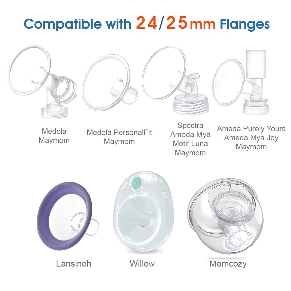 Maymom silicone flange inserts 17mm size for nursing mothers