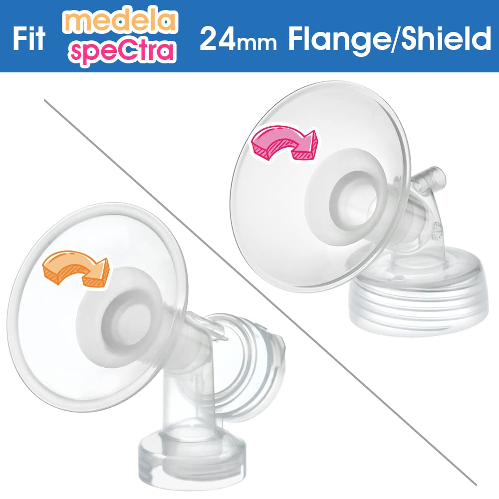Side profile of Maymom 17mm breast pump flange insert
