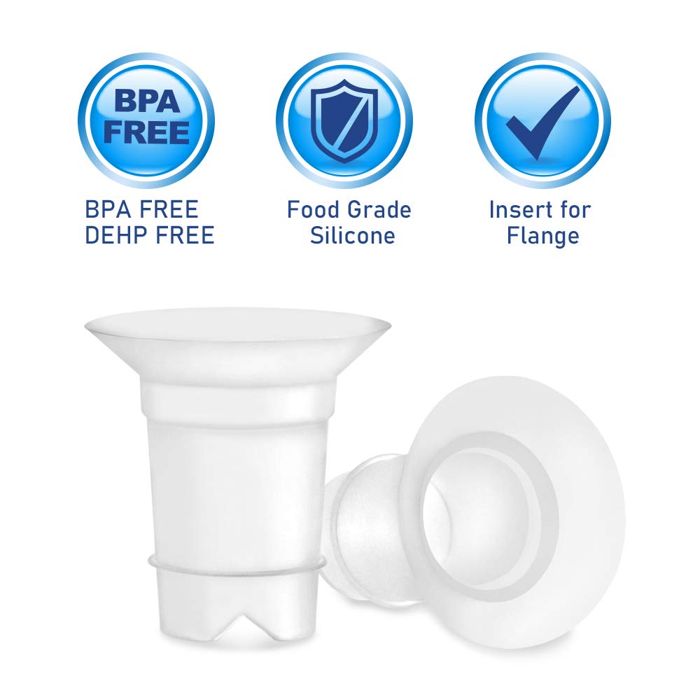 Two piece set of Maymom 17mm flange inserts in packaging