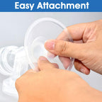 Detail view of food grade silicone Maymom flange insert