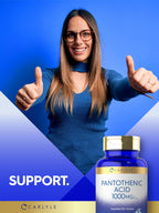 Authentic USA imported Carlyle Vitamin B5 supplement bottle