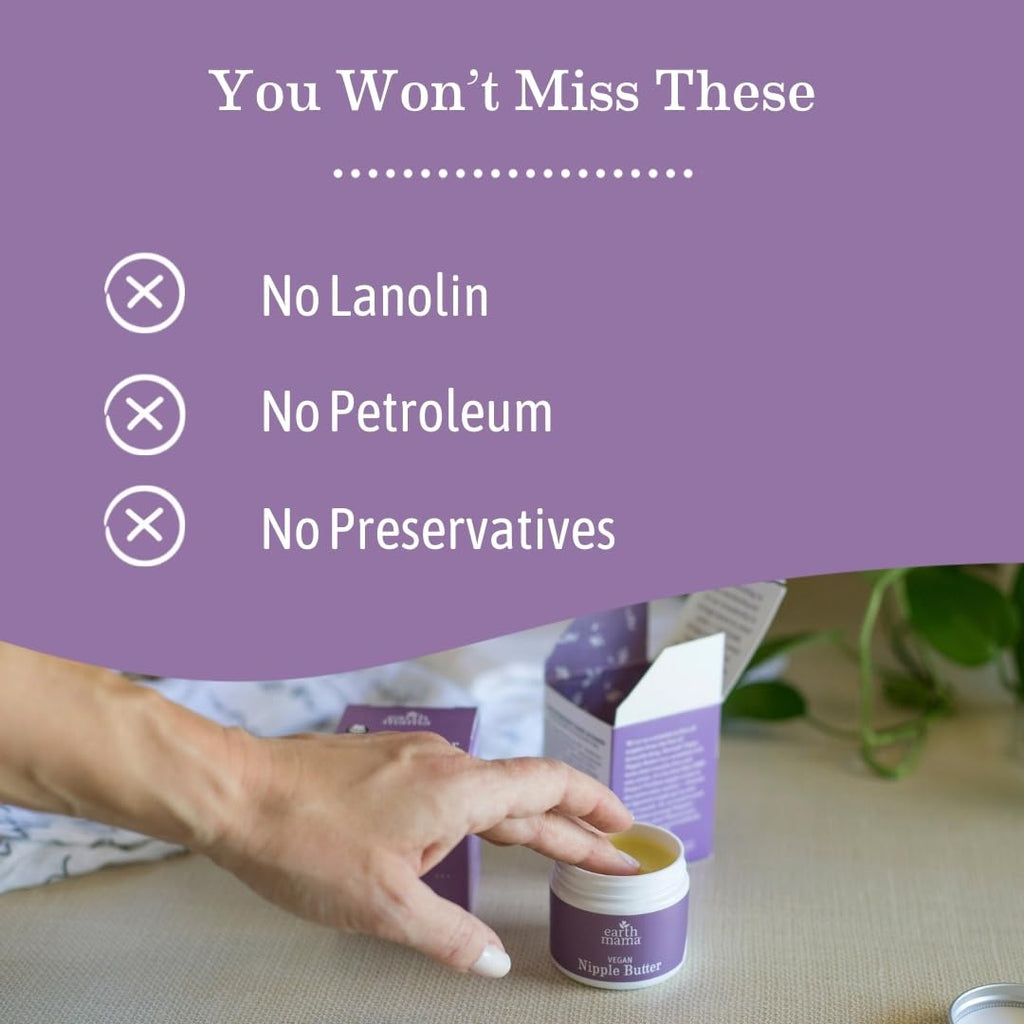 Earth Mama nursing cream ingredient label