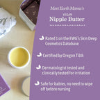 Earth Mama nipple balm being applied