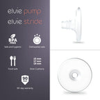 Side view of Elvie 19mm nipple cushion for breast pumps