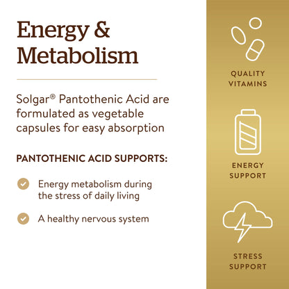 Close up of Solgar 550mg Pantothenic Acid bottle seal