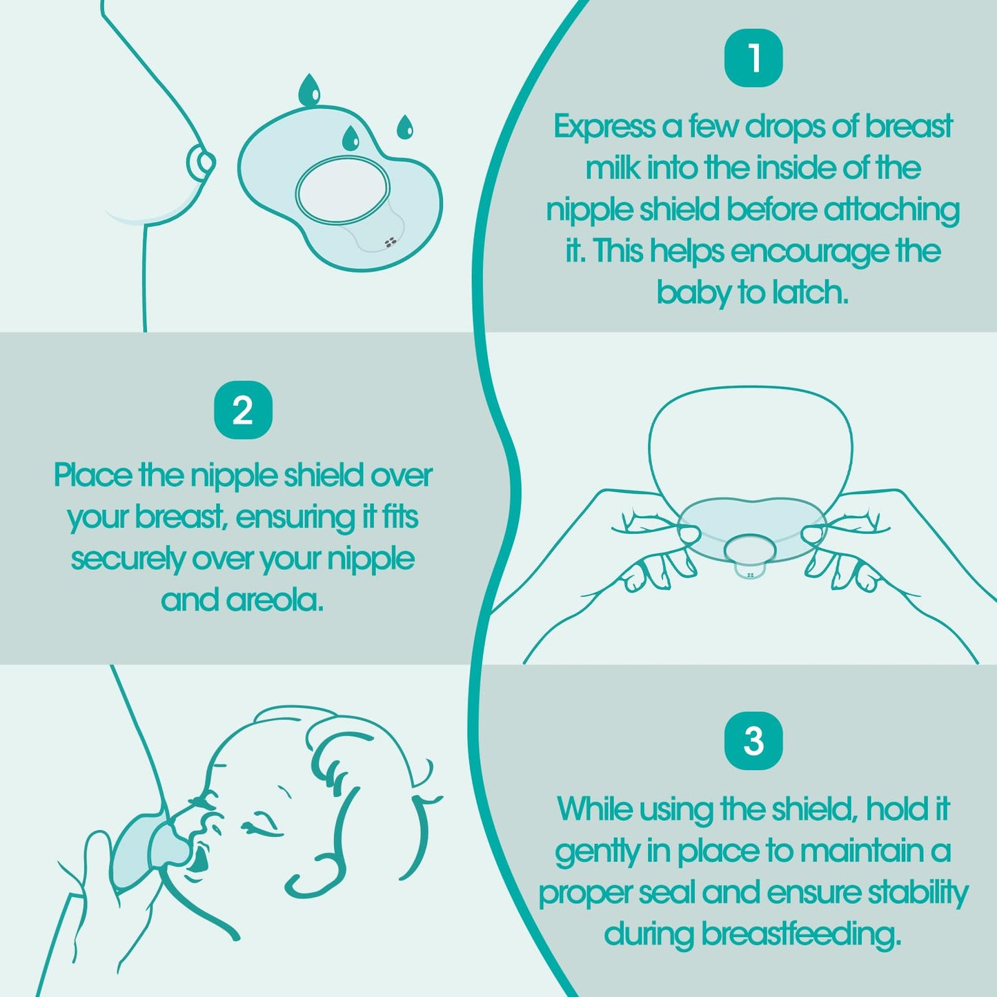 Soft silicone 20mm nipple shield for nursing mothers