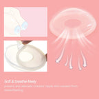 Silicone nursing cups worn inside a bra for leak protection