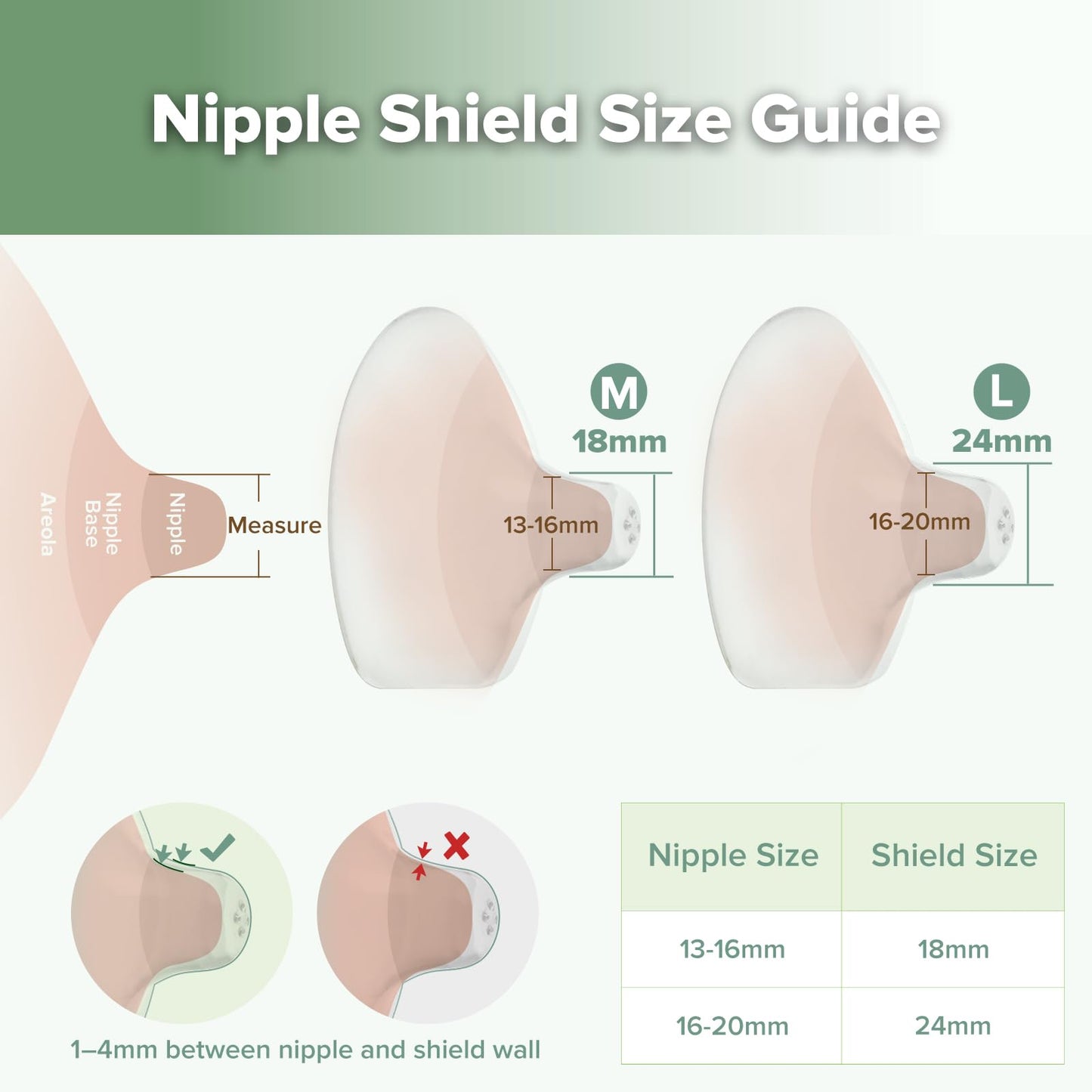 Haakaa nipple shield inside protective carry case