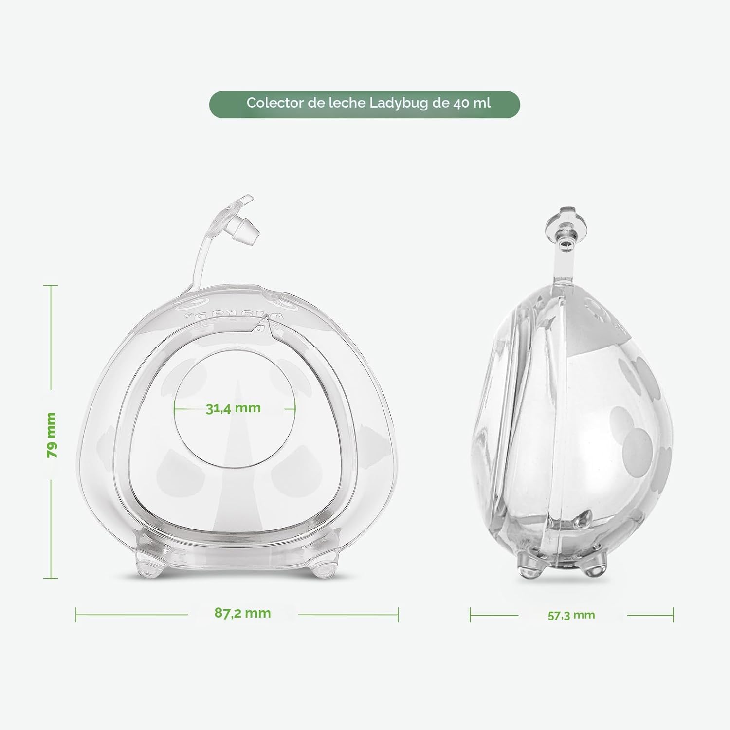 Packaging of Haakaa Ladybug 40 milliliter milk collector