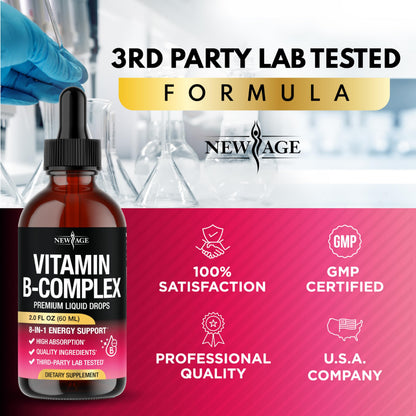 New Age B complex premium energy support bottle