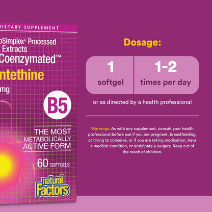 Natural Factors BioCoenzymated B5 softgel texture