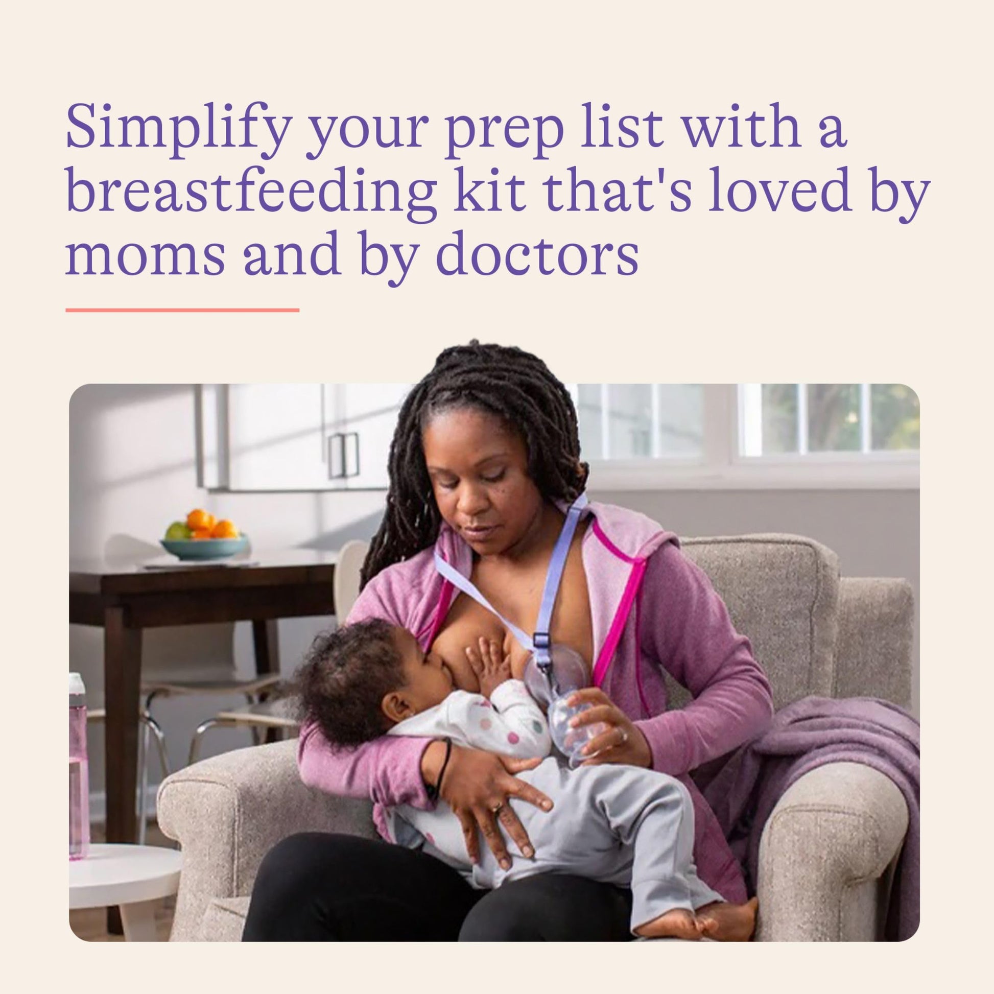 Lansinoh 77-piece breastfeeding kit components layout
