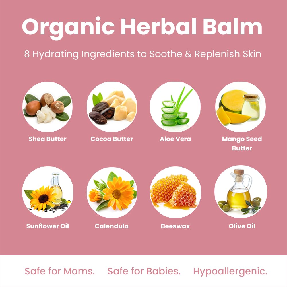 Organic nipple cream for breastfeeding mothers