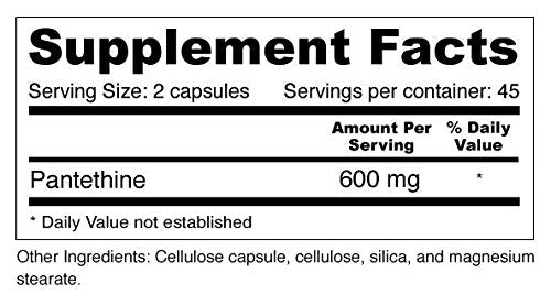 Wellness Resources Pantethine 300 mg capsules product packaging