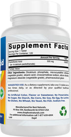 Best Naturals Vitamin B5 USA made quality seal