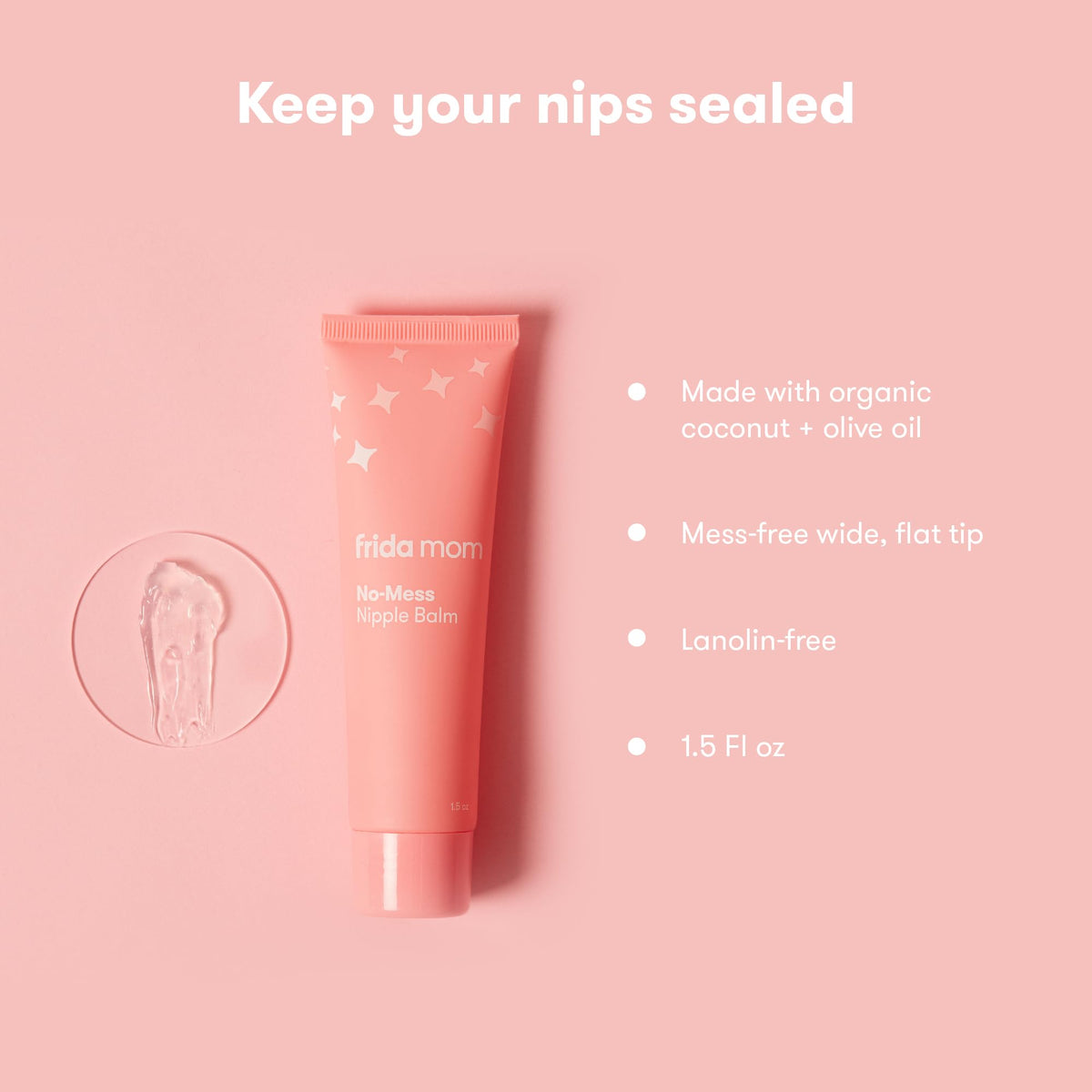 Frida Mom breastfeeding nipple moisturizer packaging details