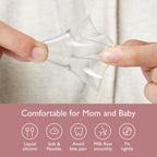 Momcozy food-grade silicone nipple shield petal design