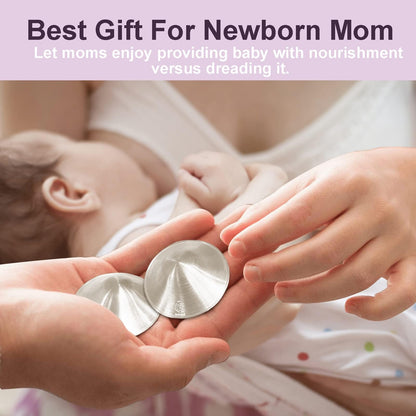 Instructions for using Boboduck silver cups for nipple care