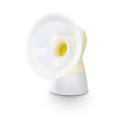 Medela PersonalFit Flex breast shield showing the flexible oval rim