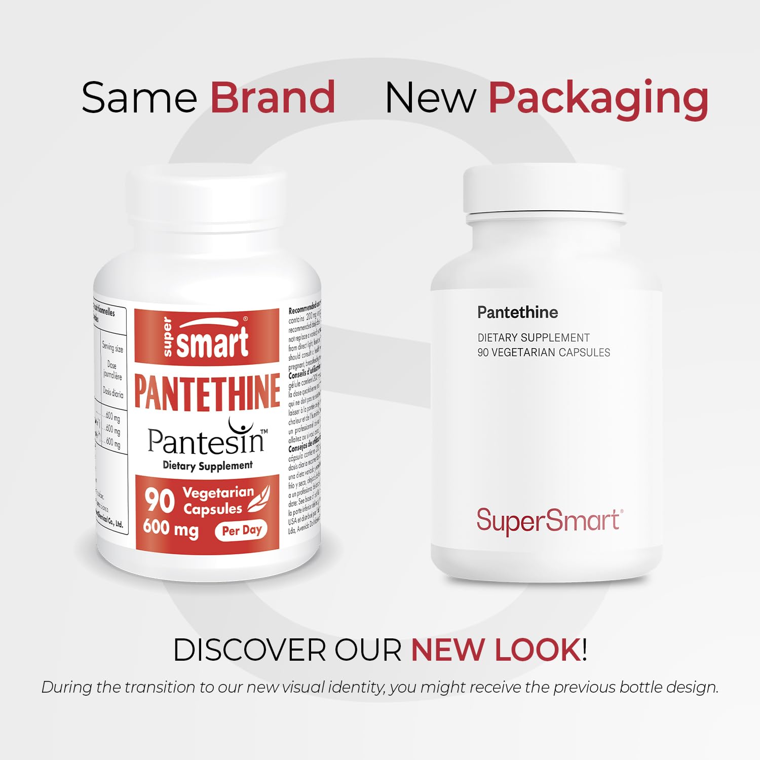 Supersmart Pantethine dietary supplement label details