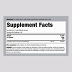 Piping Rock Vitamin B5 500mg supplement label details