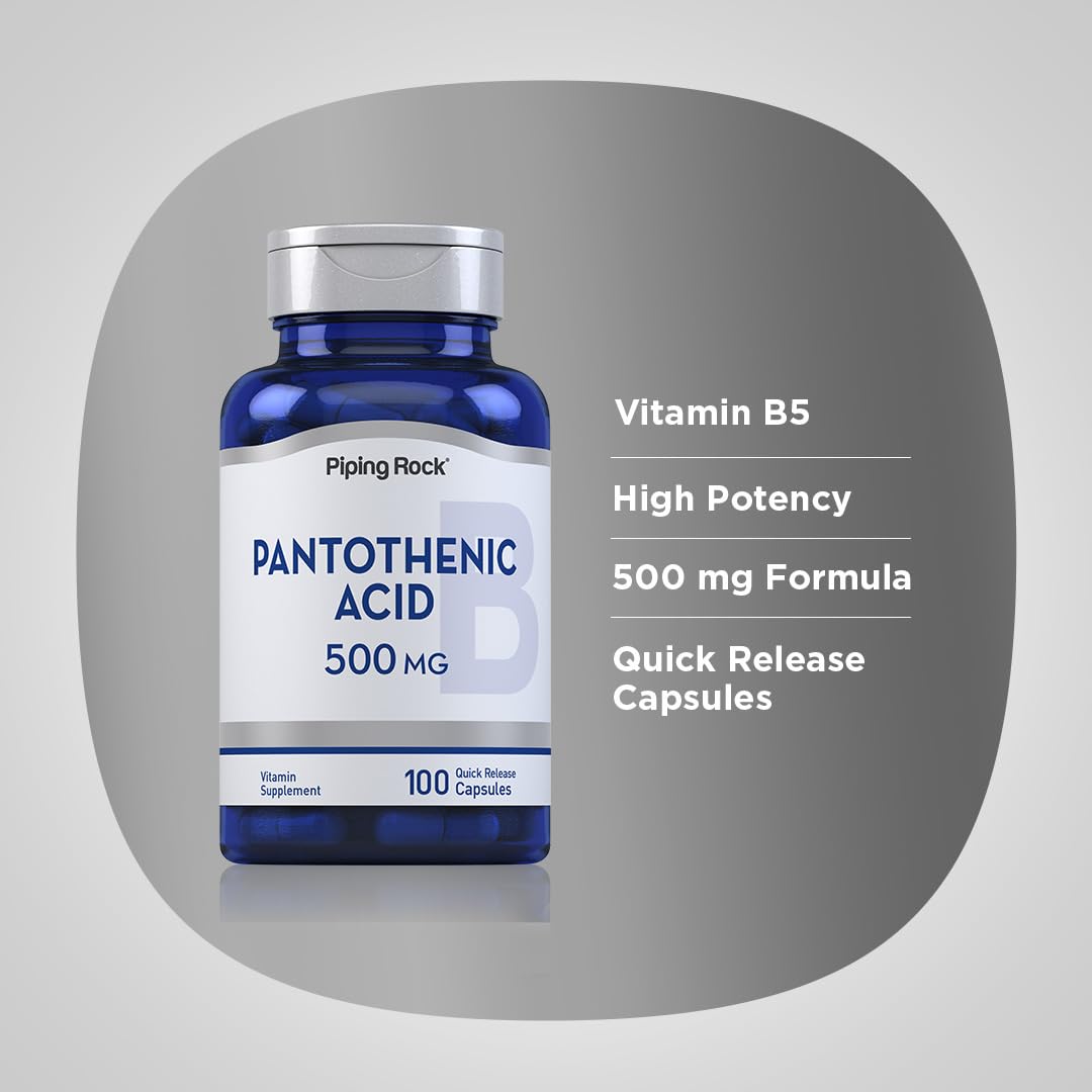 Piping Rock Calcium d-Pantothenate ingredient list on bottle