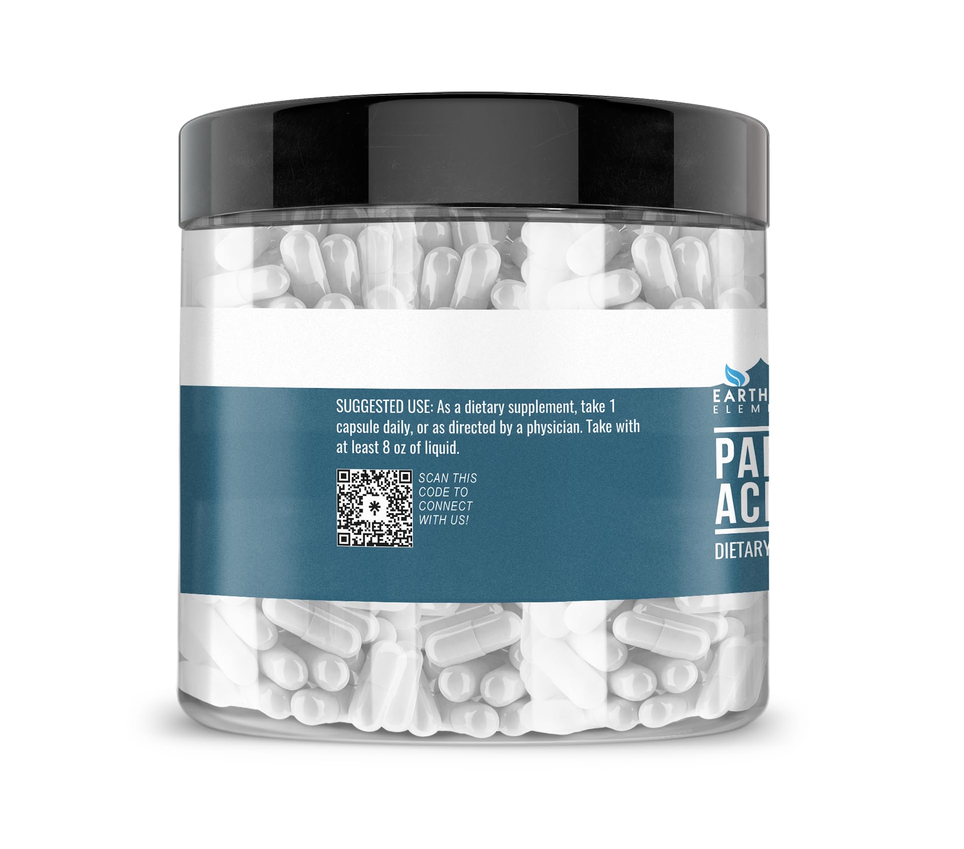 Earthborn Elements Pantothenic Acid bottle supplement facts label